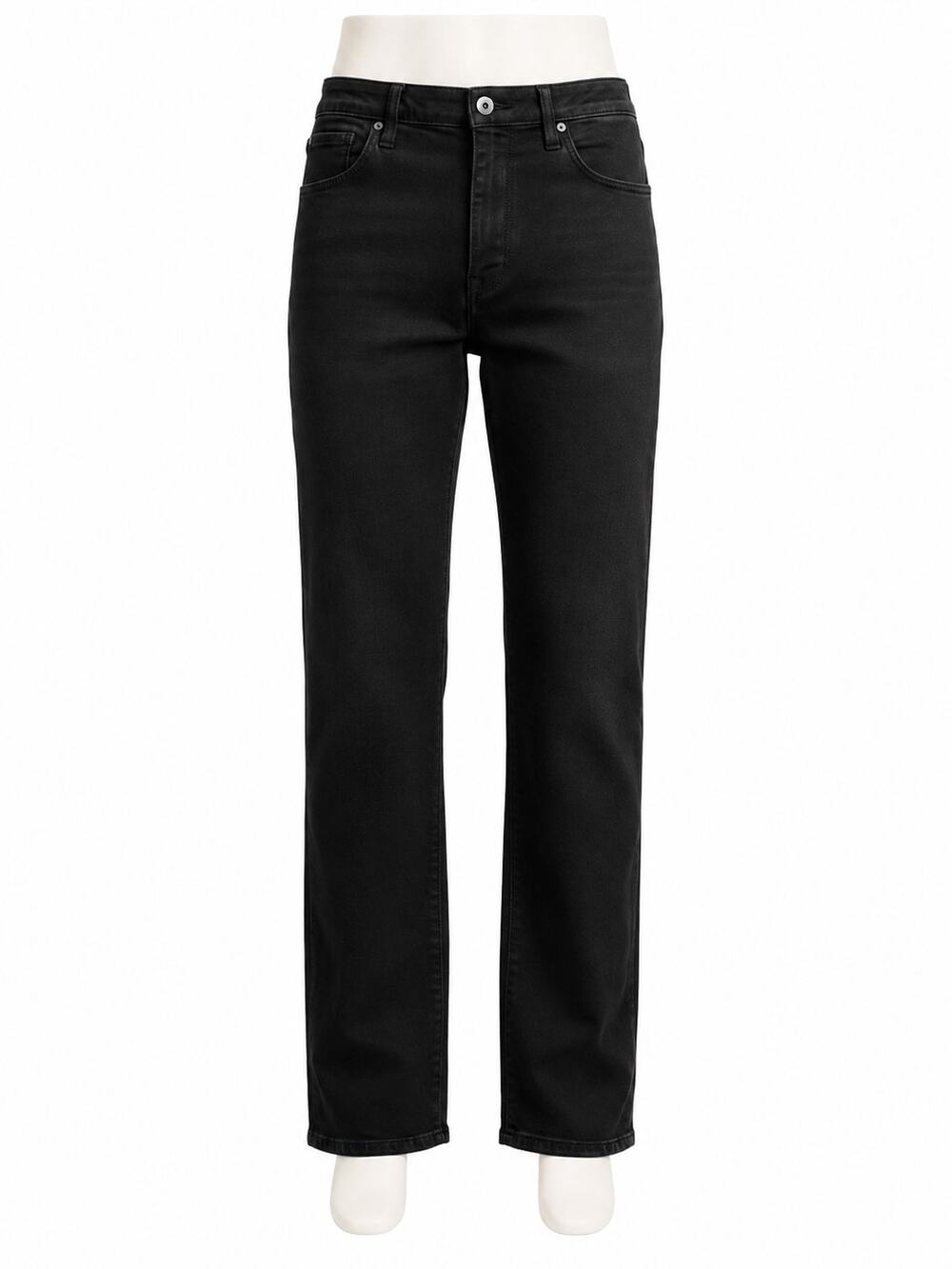 NYDJ Marilyn Women's Straight Leg Black Lift Tuck Stretch Jeans - Size 14